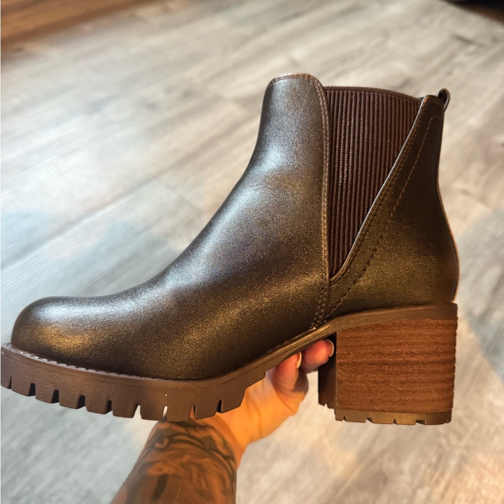 MIA Black Heeled Boots